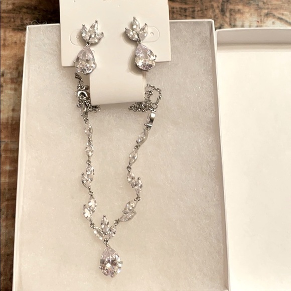 Bridal earring and necklace set - Picture 4 of 7